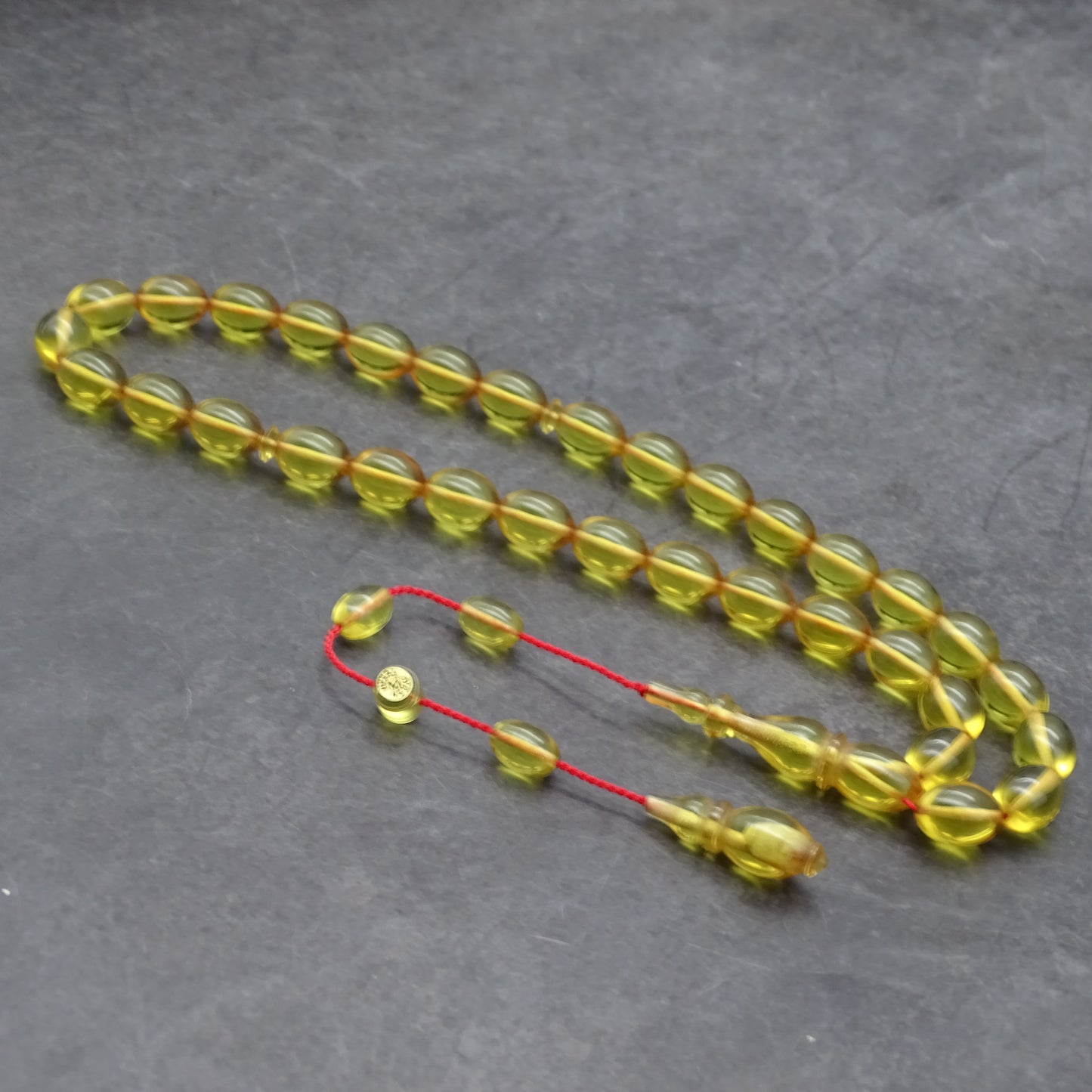 Kehribar Tesbih / Sikma Tesbih Kutulu İsim Yazılı