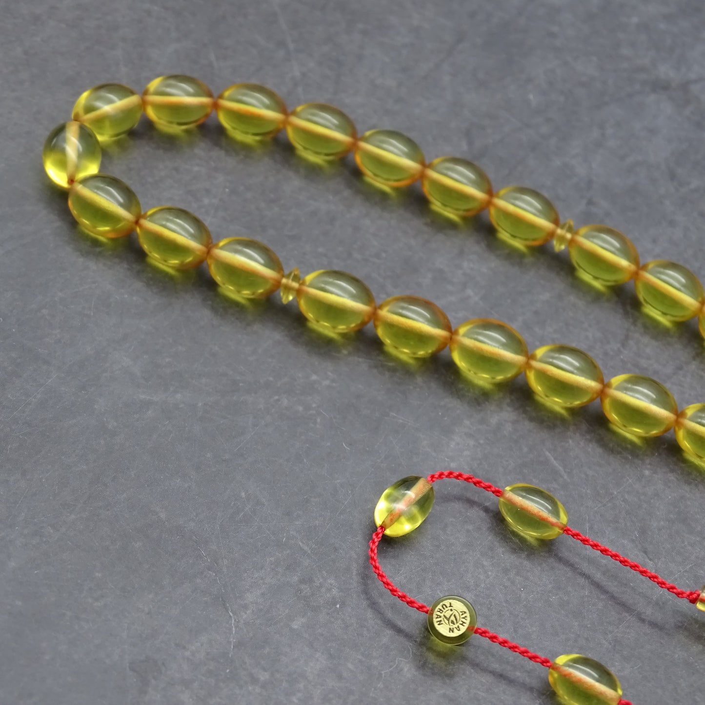 Kehribar Tesbih / Sikma Tesbih Kutulu İsim Yazılı