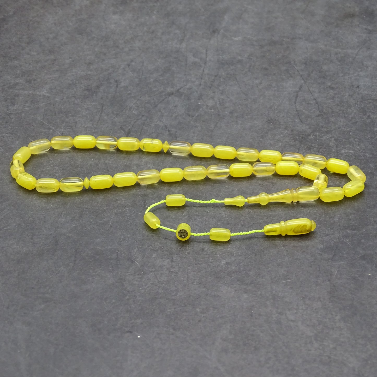 Kehribar Tesbih / Sikma Tesbih Kutulu İsim Yazılı