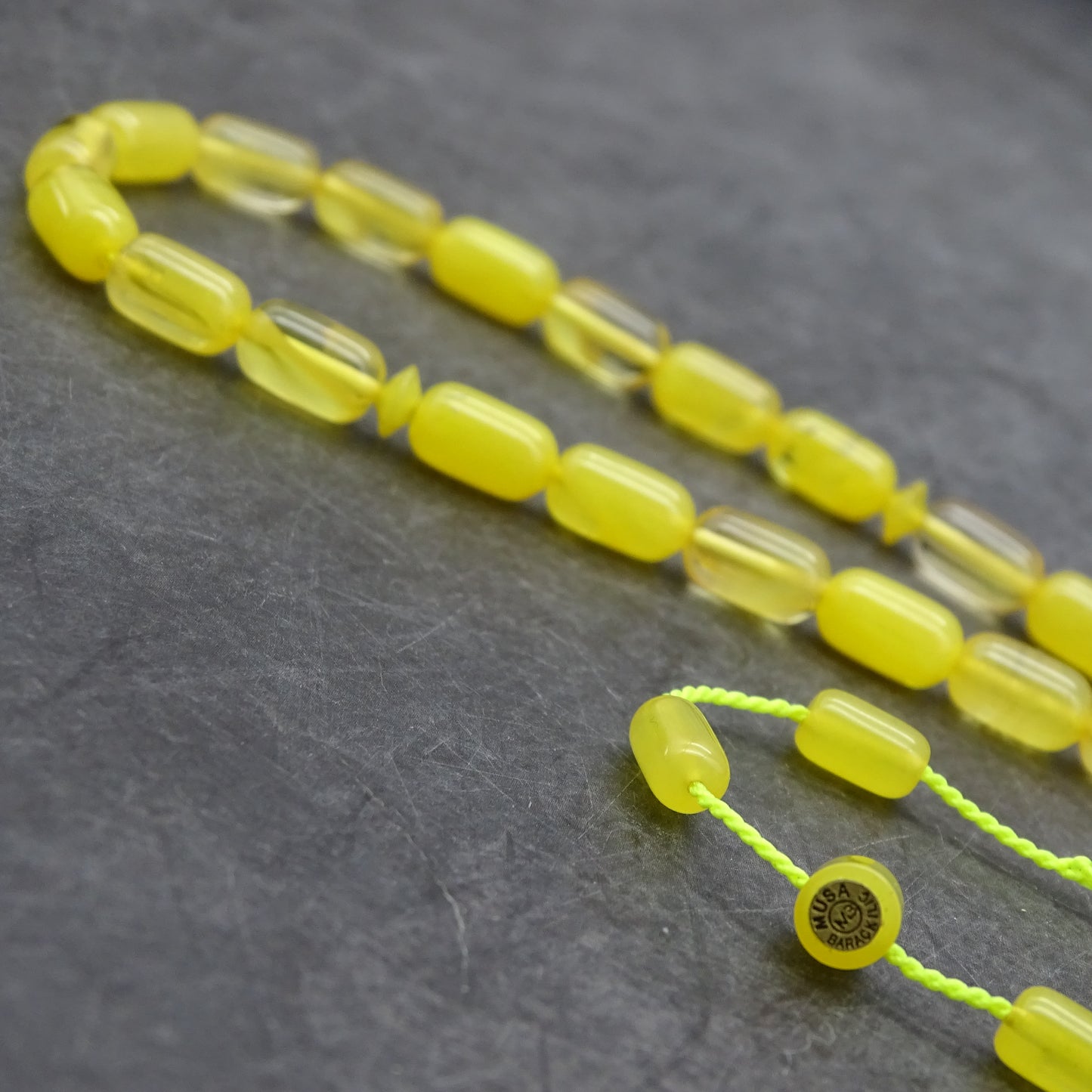 Kehribar Tesbih / Sikma Tesbih Kutulu İsim Yazılı