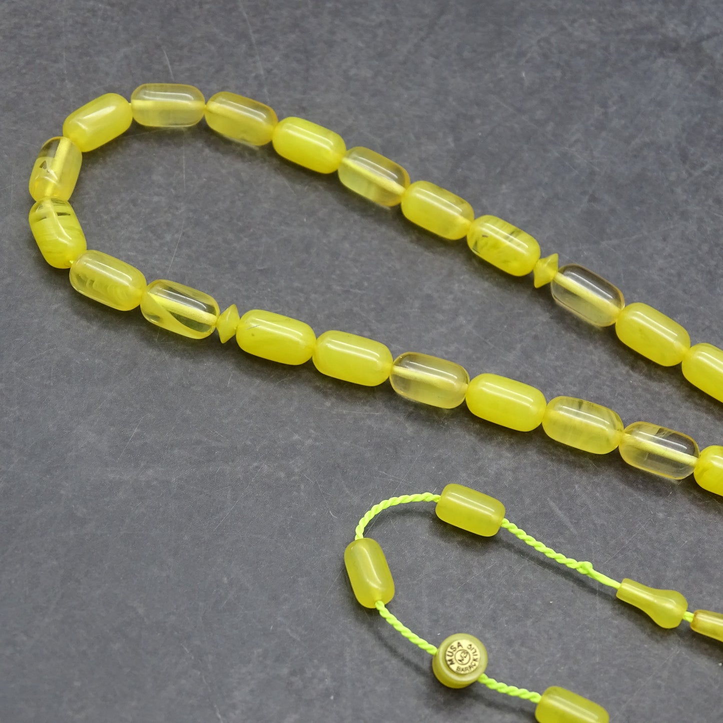 Kehribar Tesbih / Sikma Tesbih Kutulu İsim Yazılı