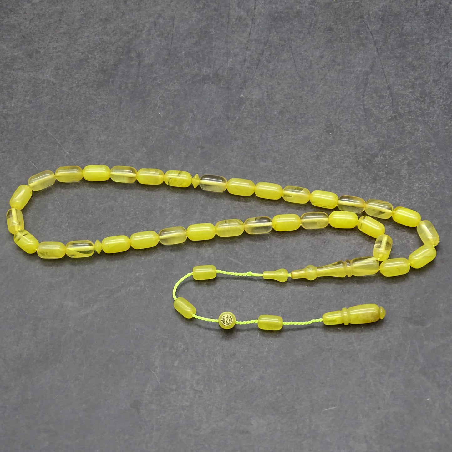 Kehribar Tesbih / Sikma Tesbih Kutulu İsim Yazılı