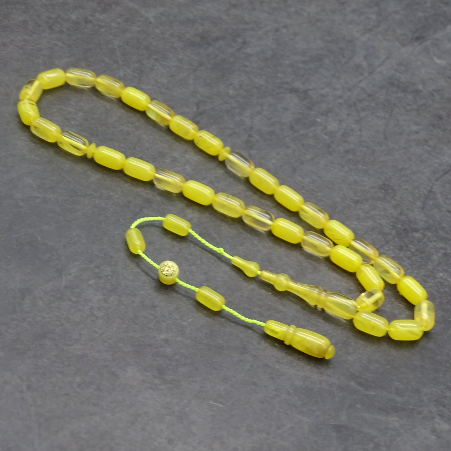 Kehribar Tesbih / Sikma Tesbih Kutulu İsim Yazılı