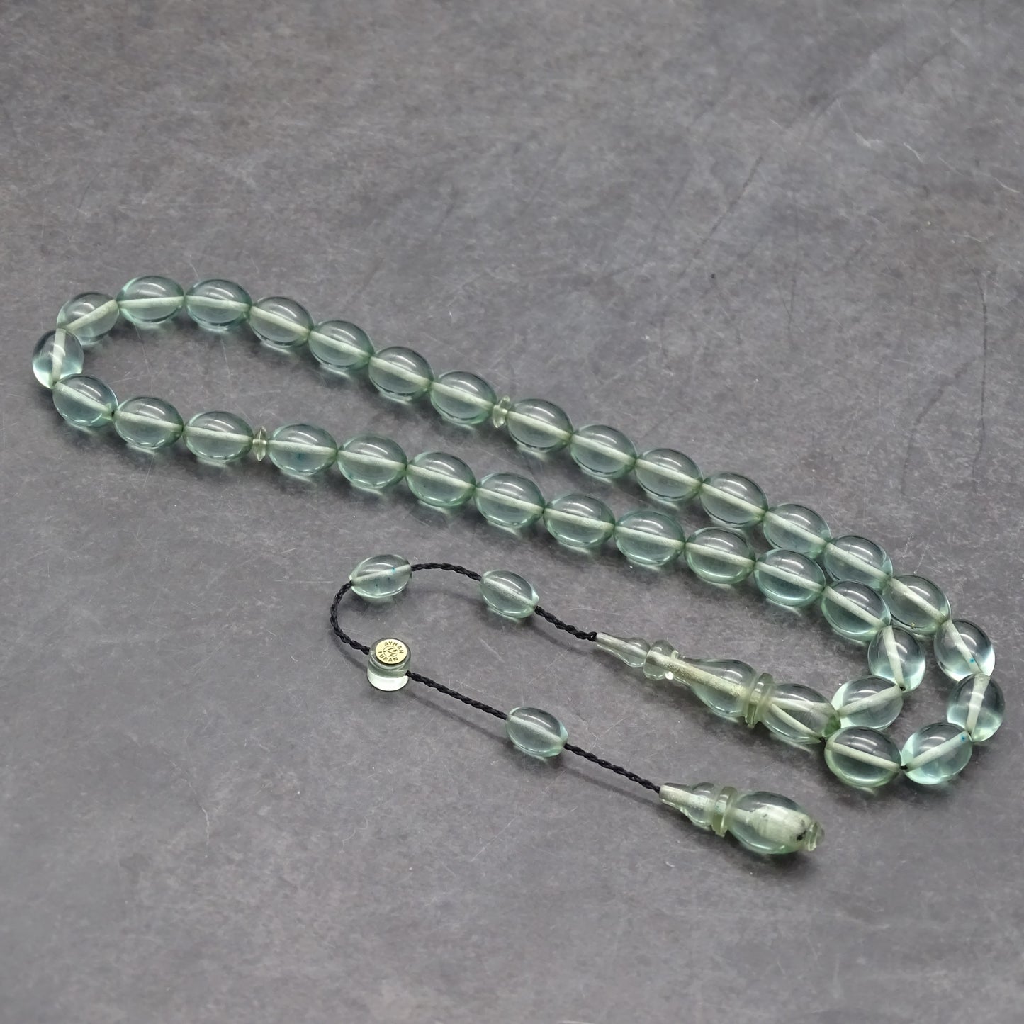 Kehribar Tesbih / Sikma Gebetskette Namen Gravur mit Box