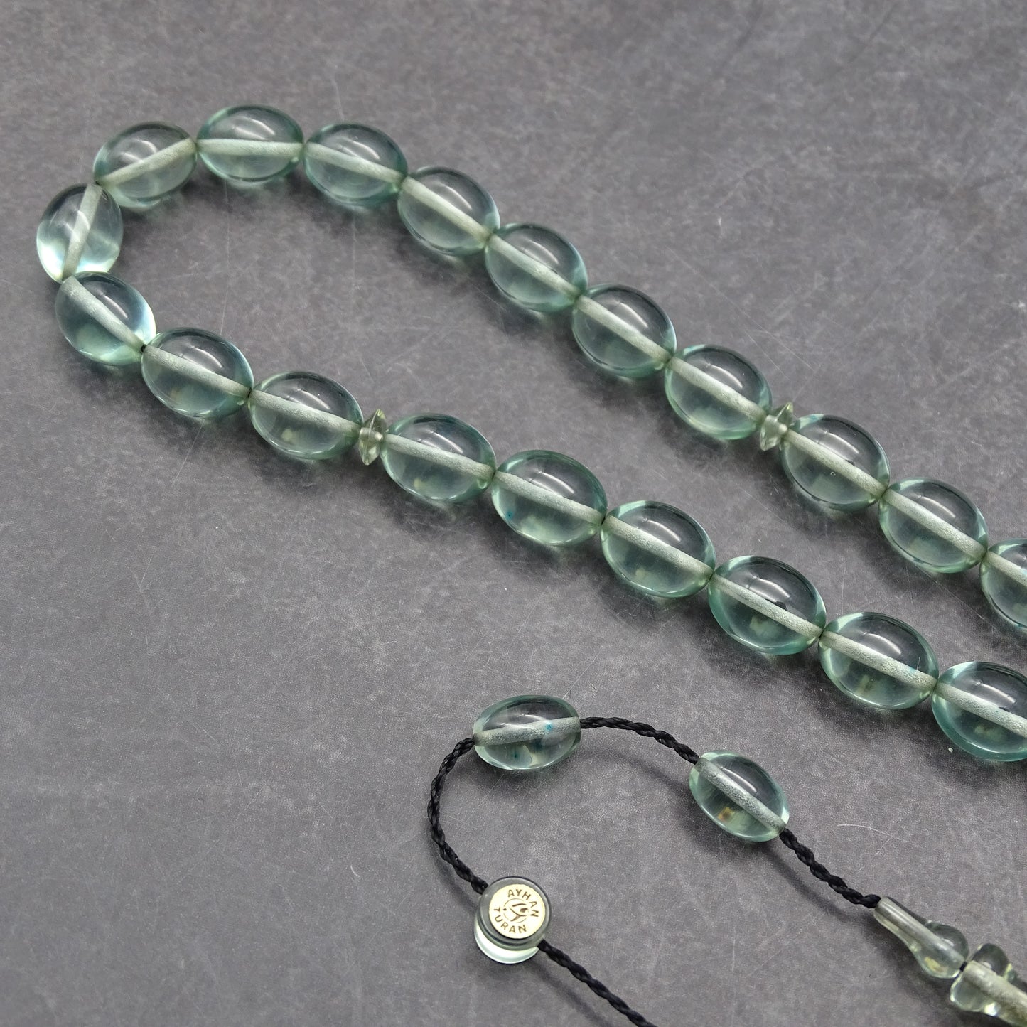 Kehribar Tesbih / Sikma Gebetskette Namen Gravur mit Box