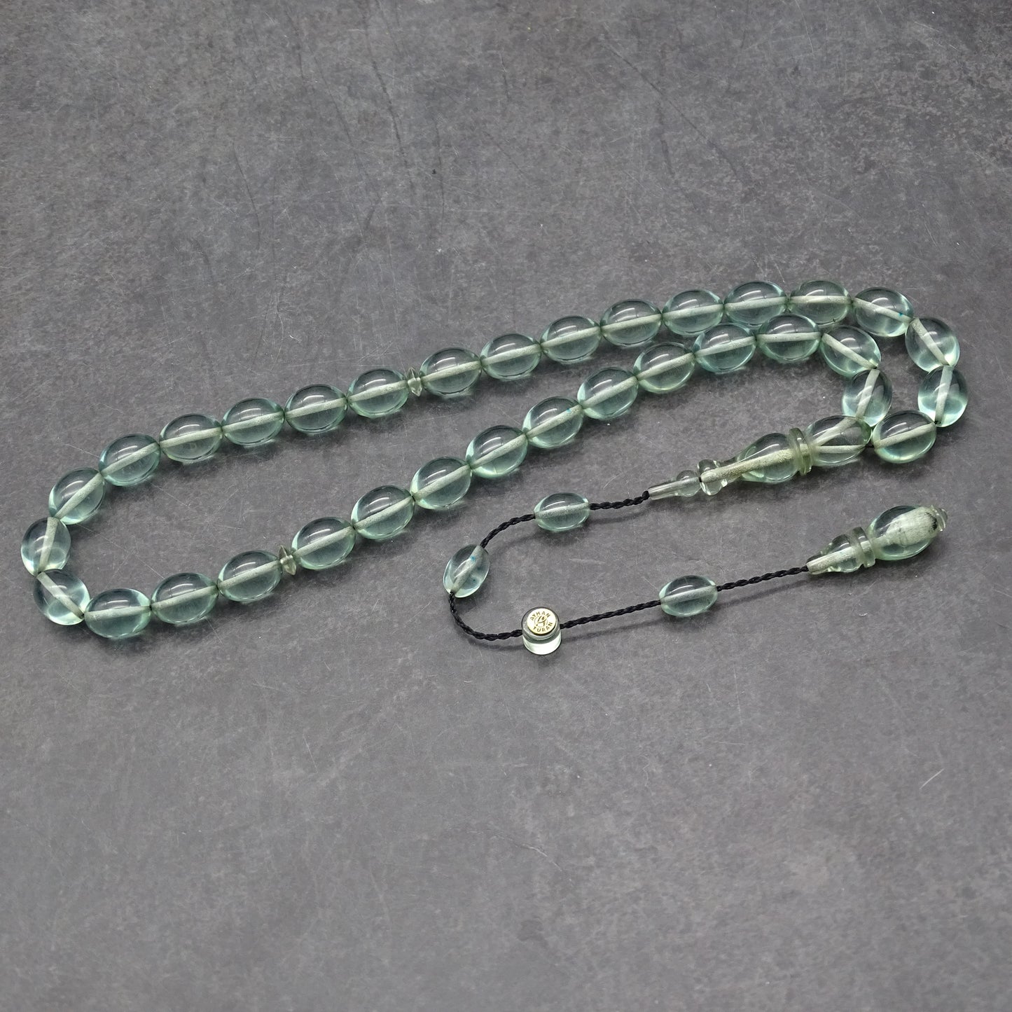 Kehribar Tesbih / Sikma Gebetskette Namen Gravur mit Box