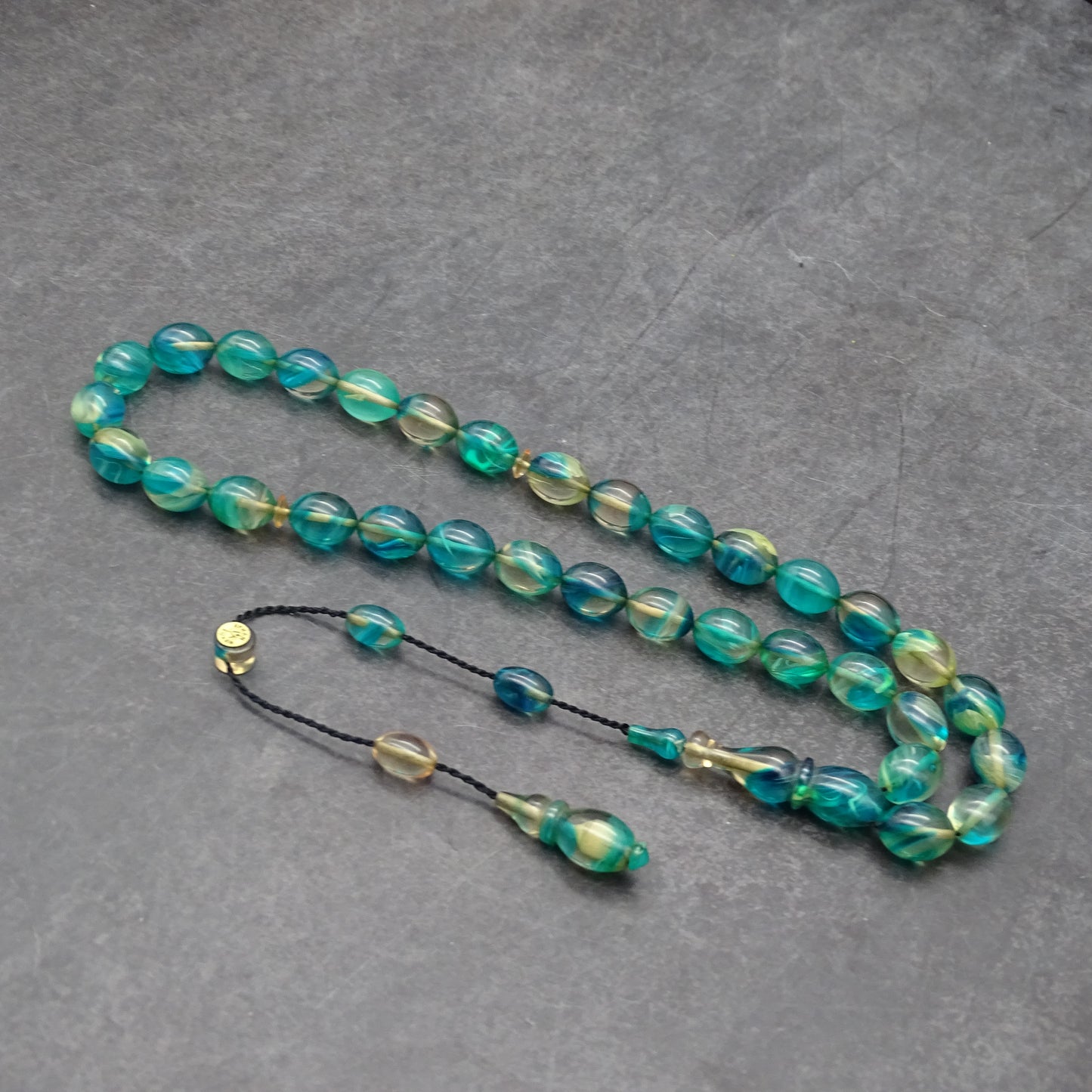 Kehribar Tesbih / Sikma Tesbih Kutulu İsim Yazılı