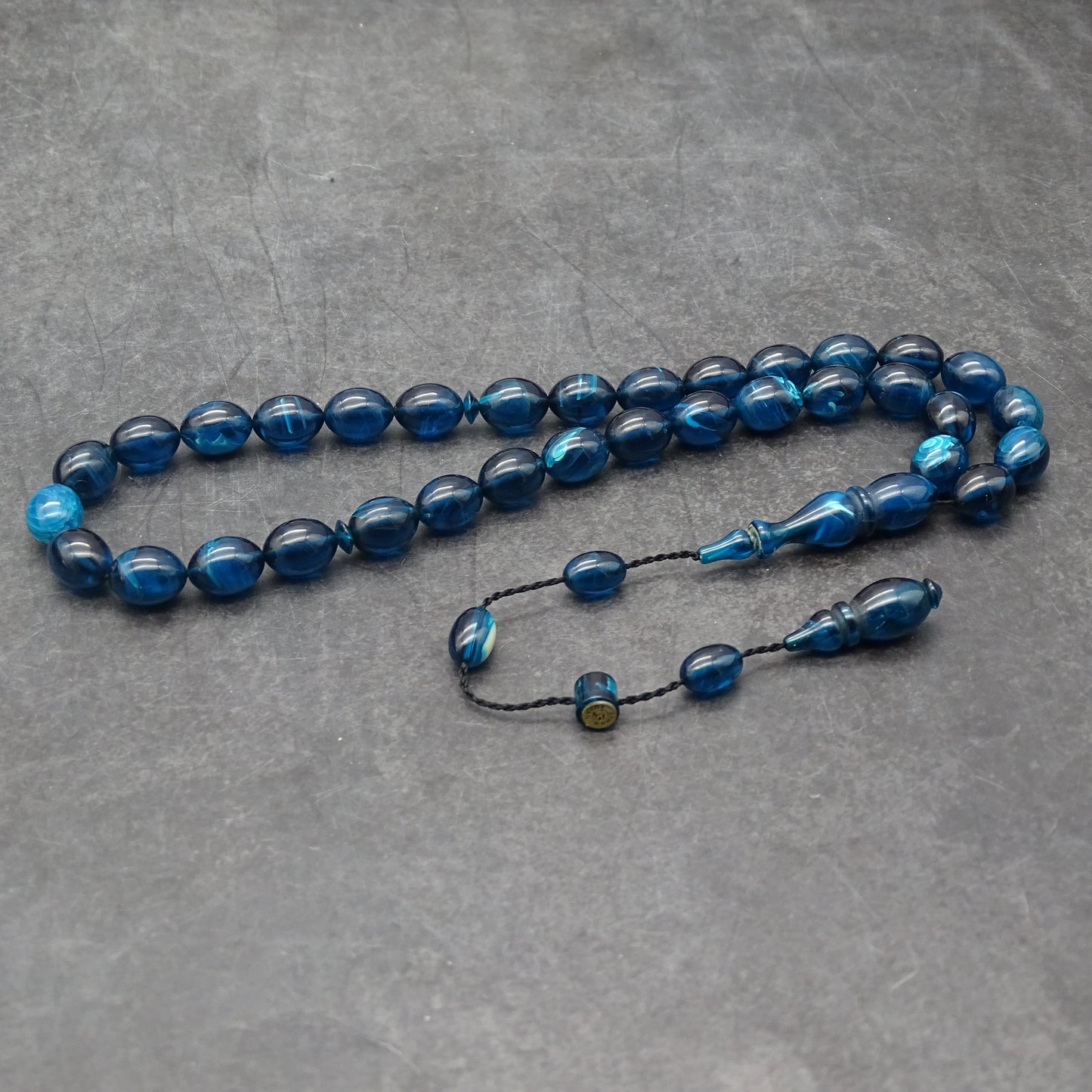 Kehribar Tesbih / Sikma Tesbih Kutulu İsim Yazılı