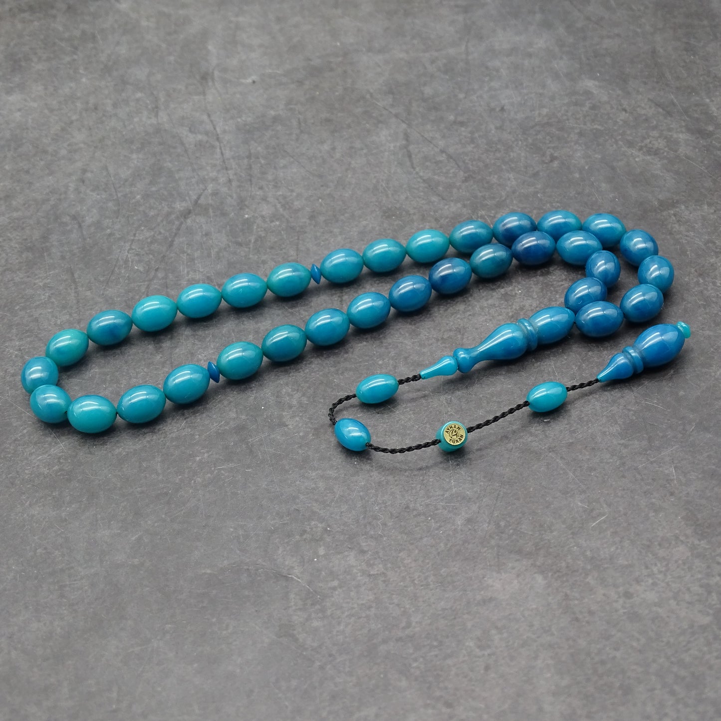 Kehribar Tesbih / Sikma Gebetskette Namen Gravur mit Box