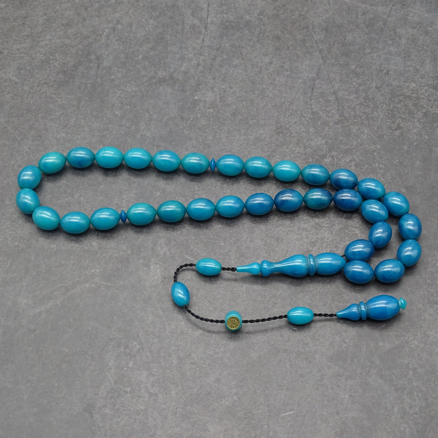 Kehribar Tesbih / Sikma Gebetskette Namen Gravur mit Box