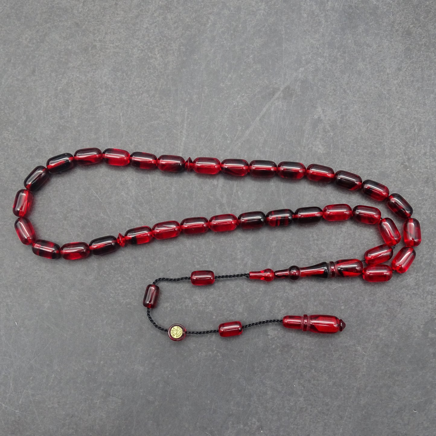 Kehribar Tesbih / Sikma Gebetskette Namen Gravur mit Box