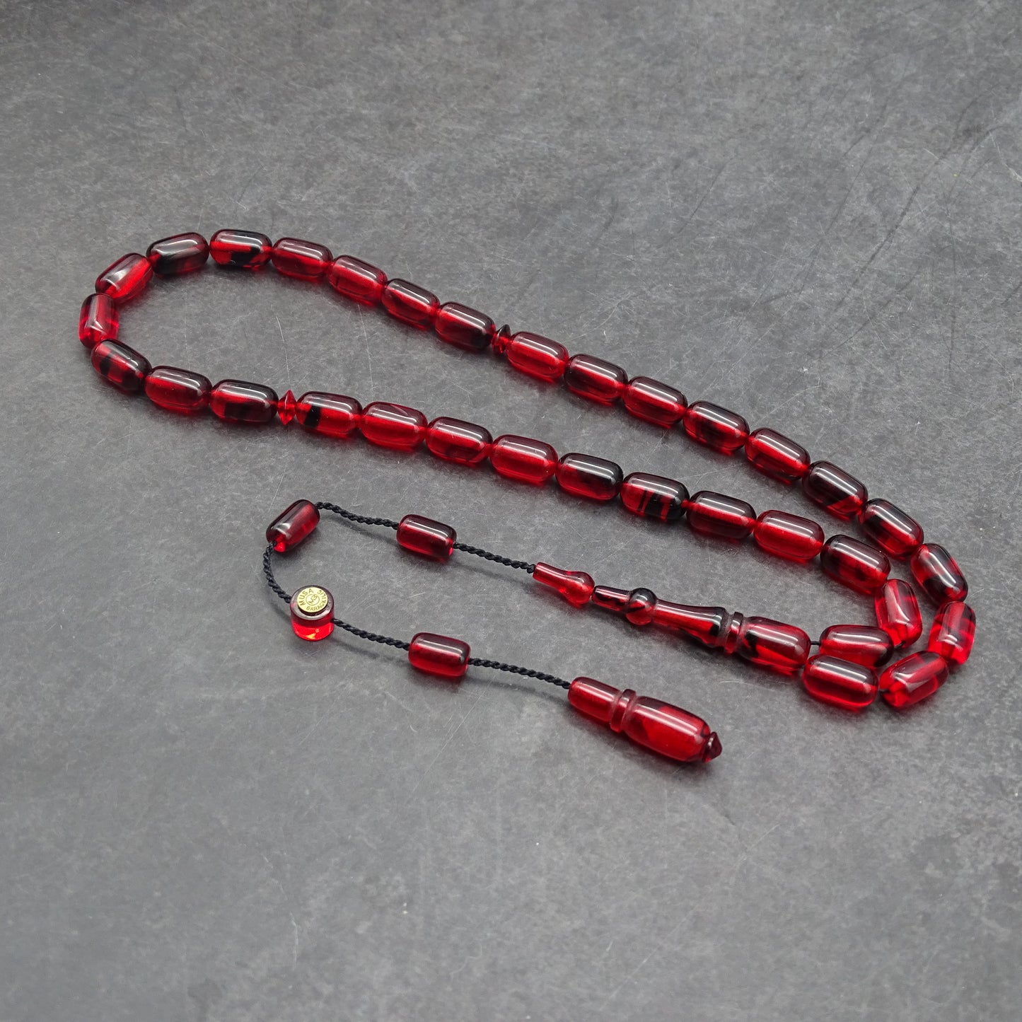 Kehribar Tesbih / Sikma Gebetskette Namen Gravur mit Box