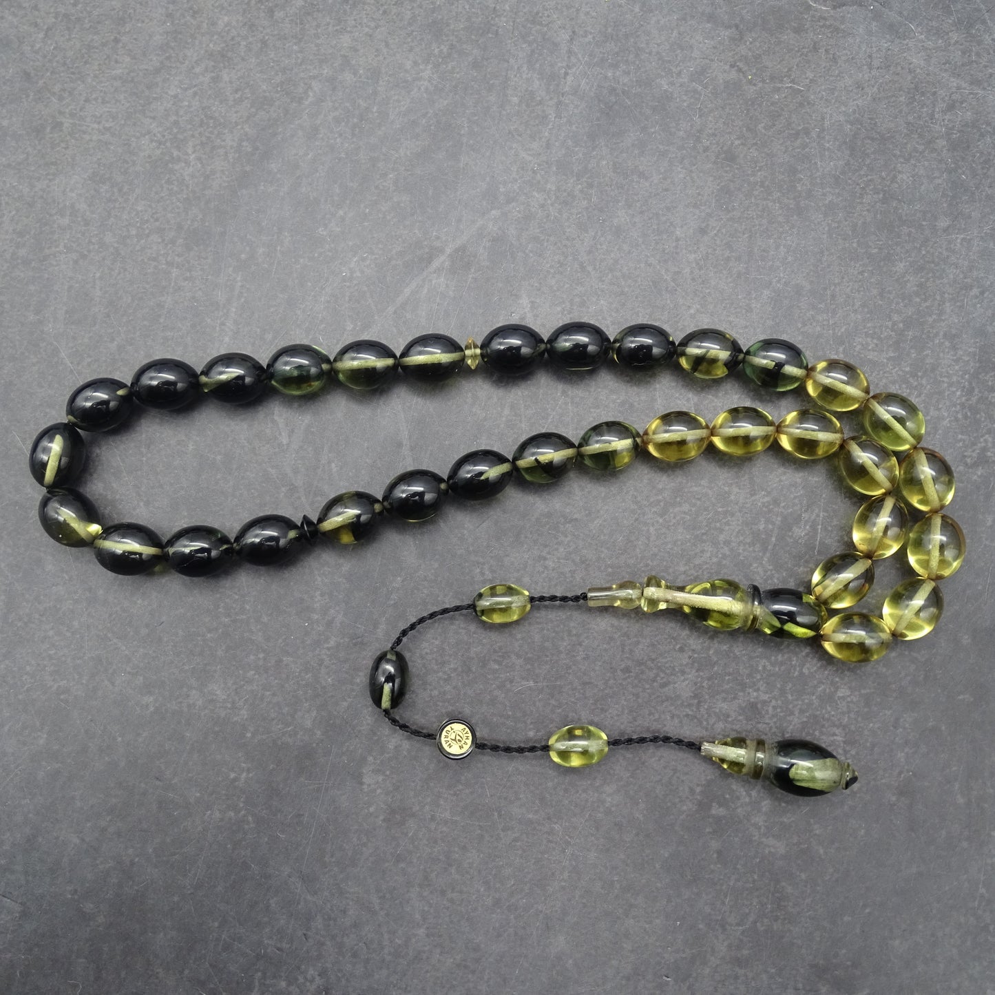 Kehribar Tesbih / Sikma Tesbih Kutulu İsim Yazılı