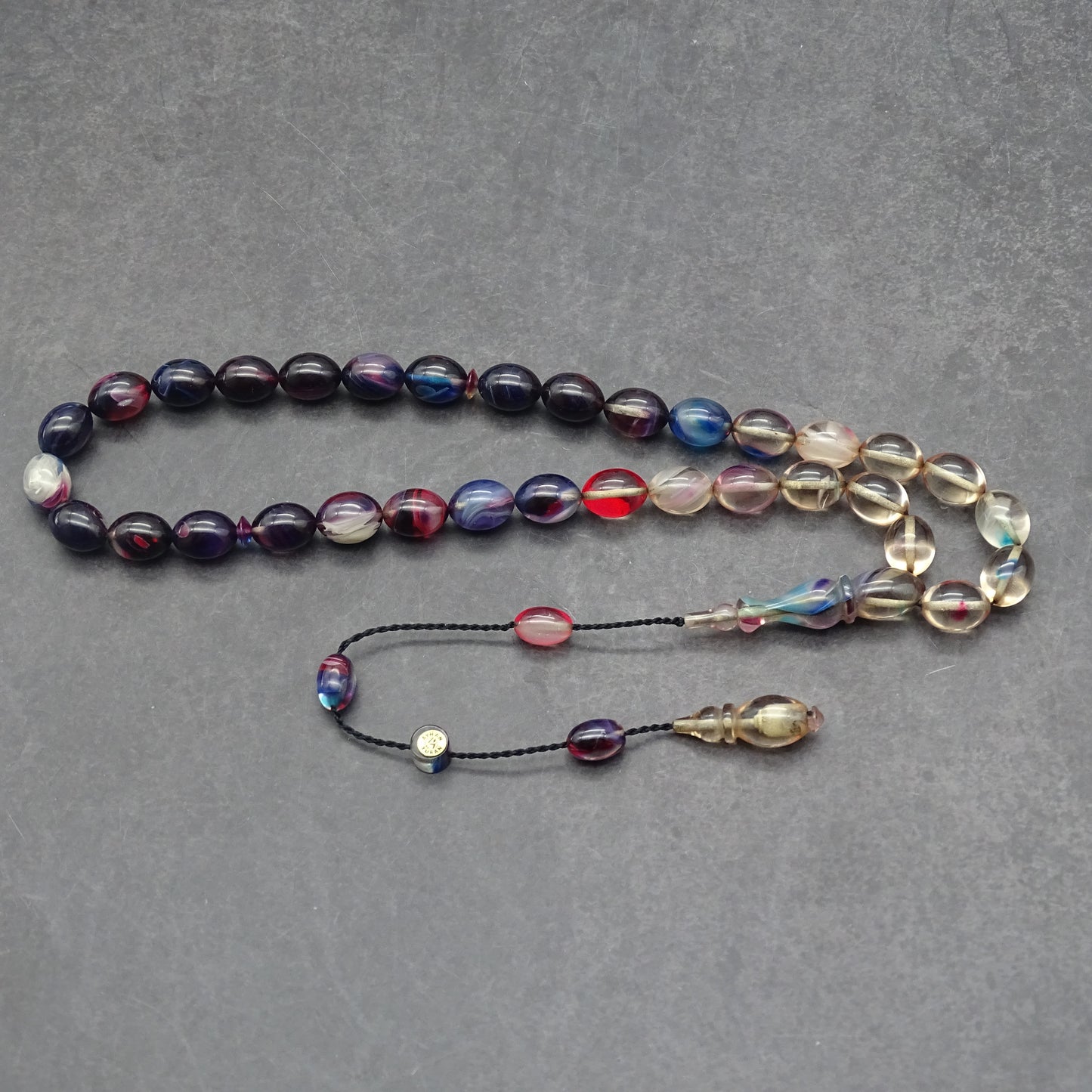 Kehribar Tesbih / Sikma Tesbih Kutulu İsim Yazılı