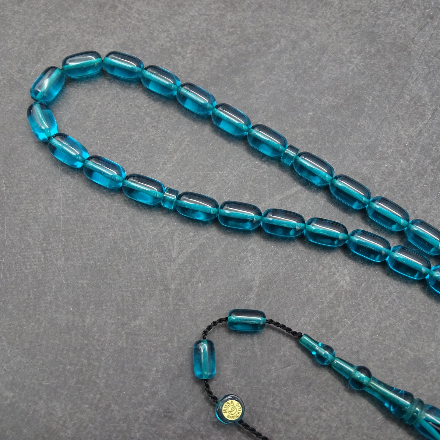 Kehribar Tesbih / Sikma Tesbih Kutulu İsim Yazılı