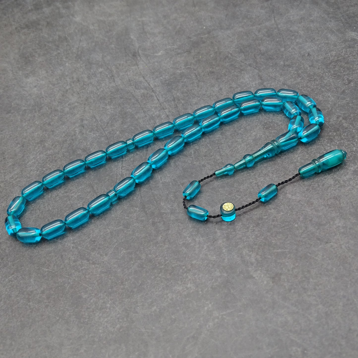 Kehribar Tesbih / Sikma Tesbih Kutulu İsim Yazılı