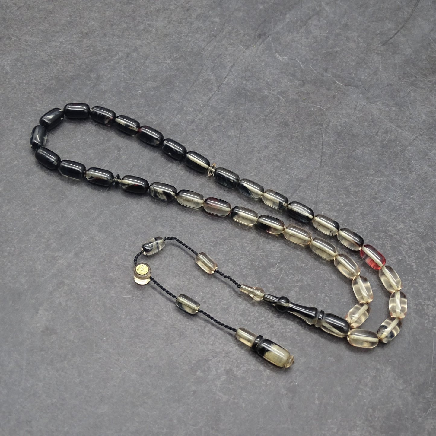 Kehribar Tesbih / Sikma Tesbih Kutulu İsim Yazılı