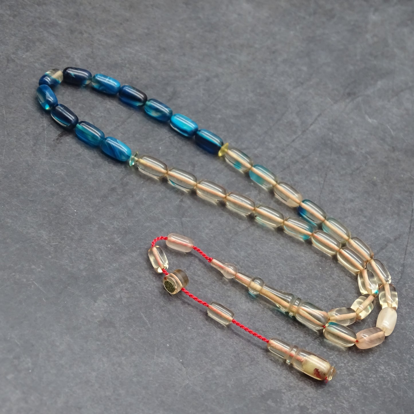 Kehribar Tesbih / Sikma Tesbih Kutulu İsim Yazılı