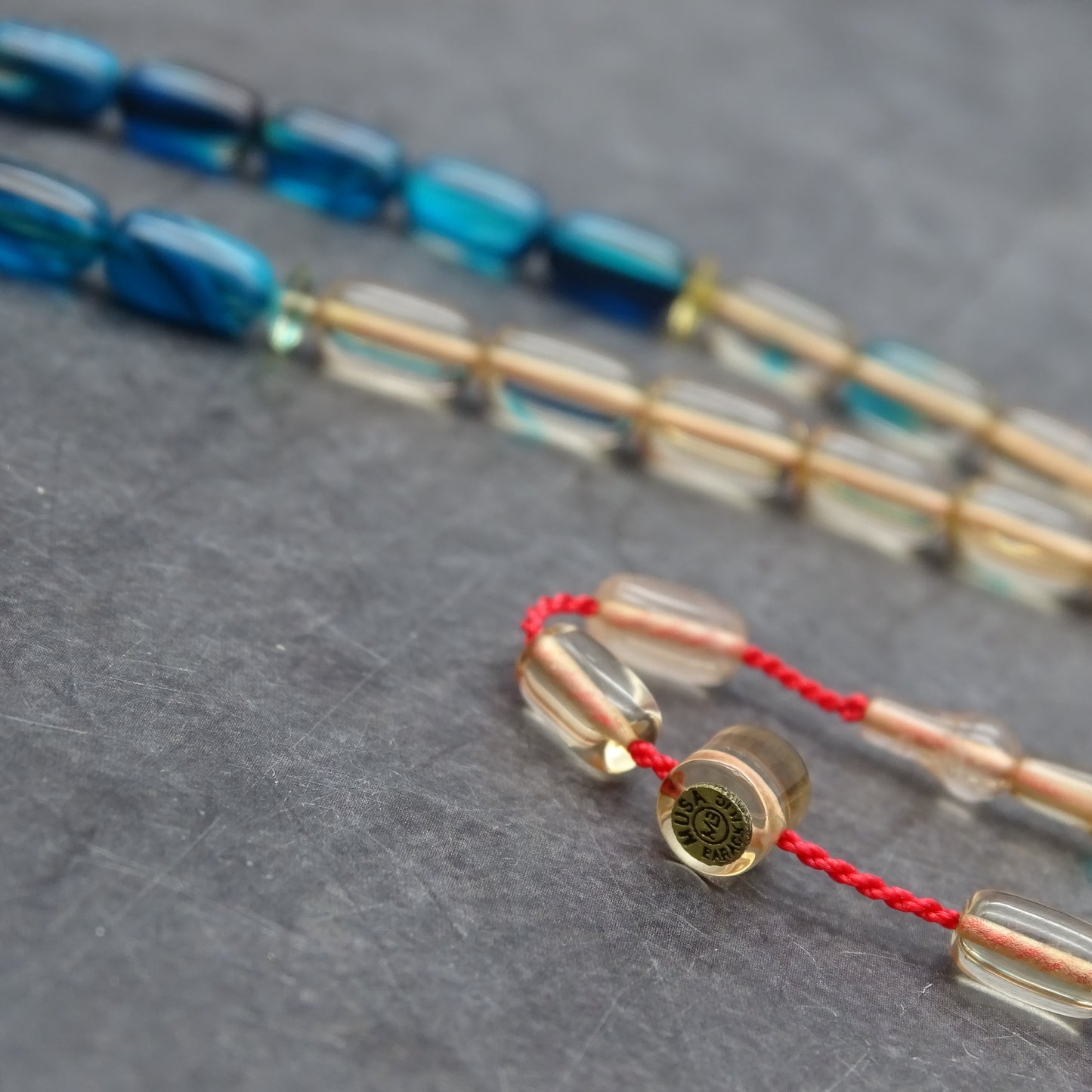 Kehribar Tesbih / Sikma Tesbih Kutulu İsim Yazılı