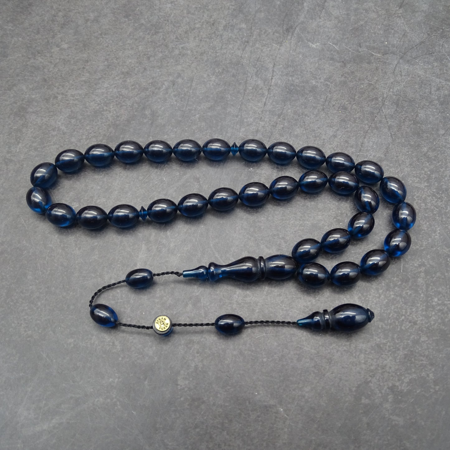 Kehribar Tesbih / Sikma Tesbih Kutulu İsim Yazılı