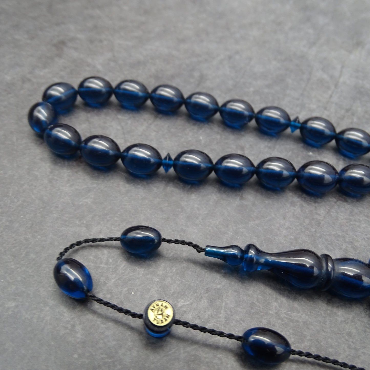 Kehribar Tesbih / Sikma Tesbih Kutulu İsim Yazılı