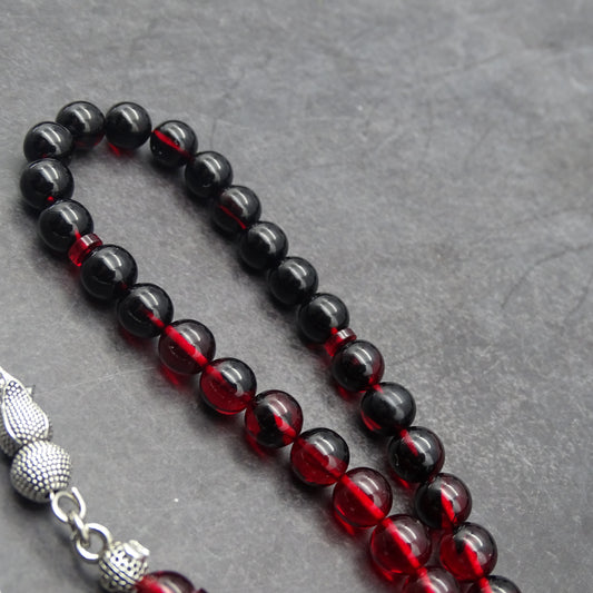 Kehribar Tesbih / Sikma Tesbih Kutulu İsim Yazılı