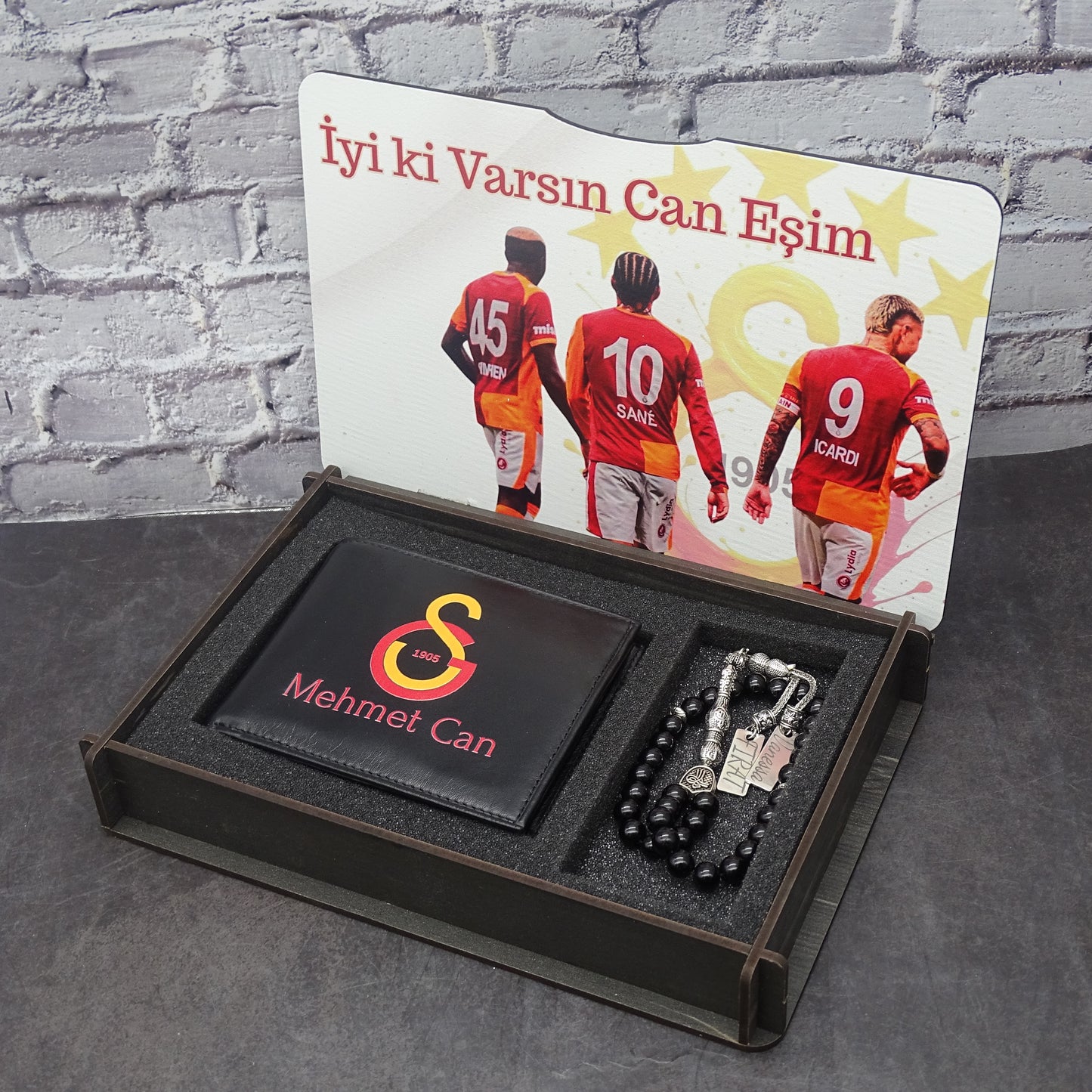 Tesbih Seti Kişiye Özel Cüzdanlı Erkek