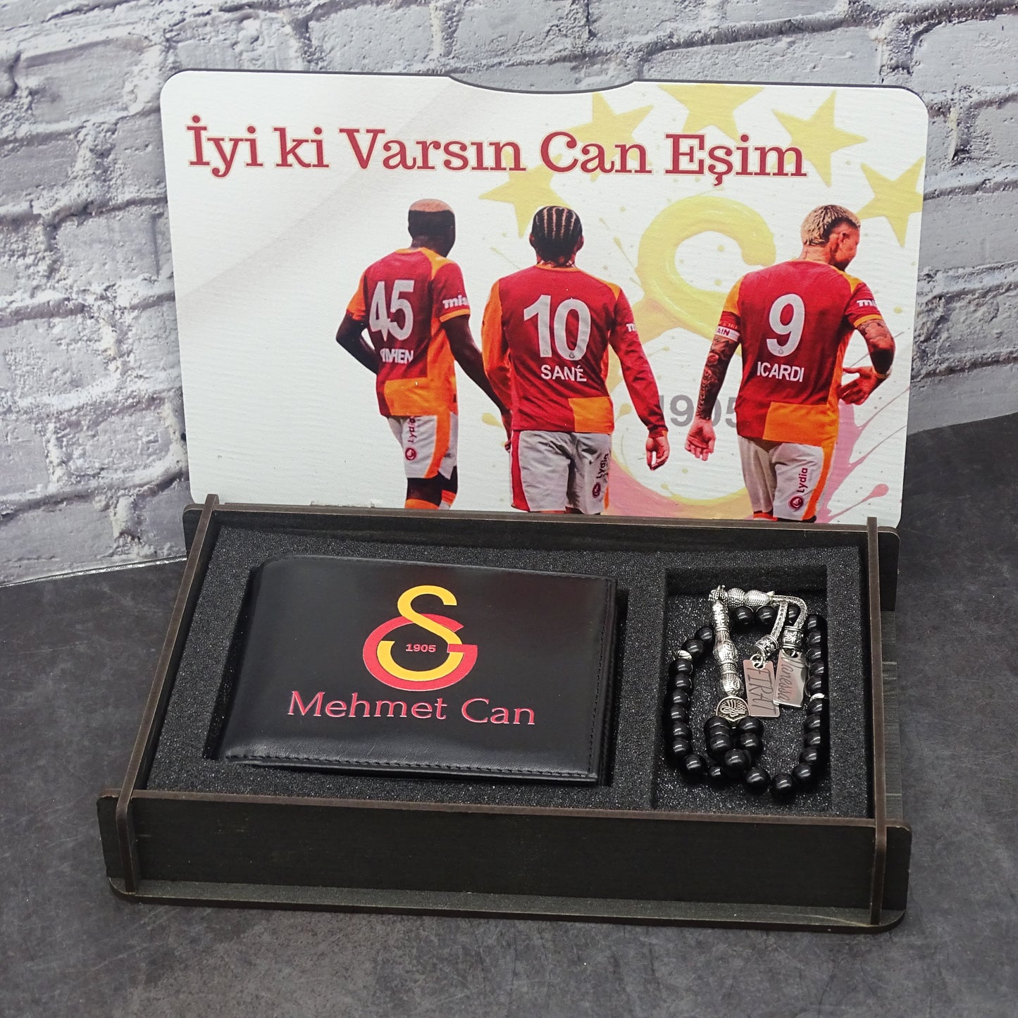 Tesbih Seti Kişiye Özel Cüzdanlı Erkek