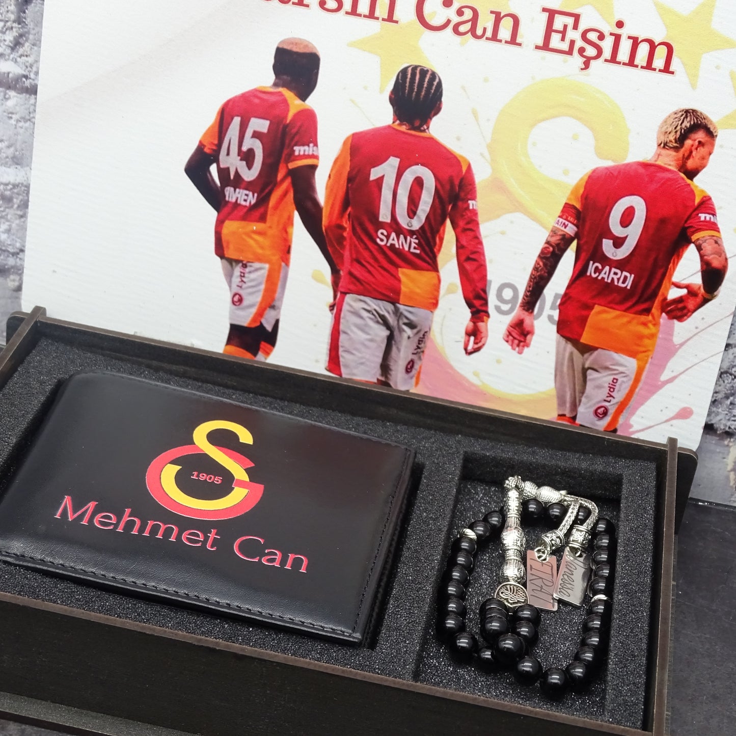 Tesbih Seti Kişiye Özel Cüzdanlı Erkek