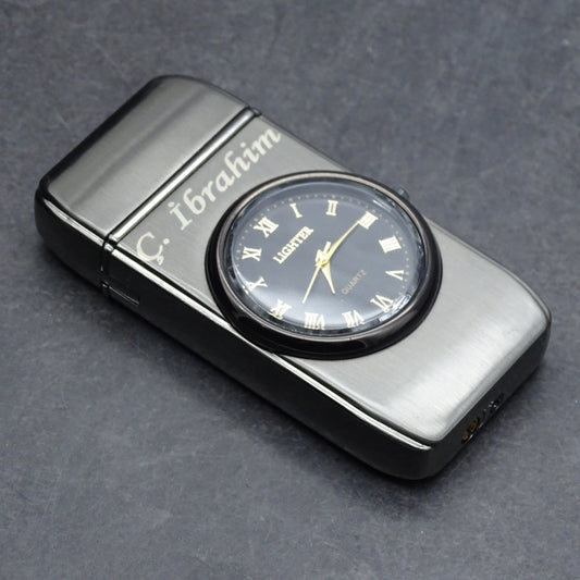 Uhren Feuerzeug mit Wunschname