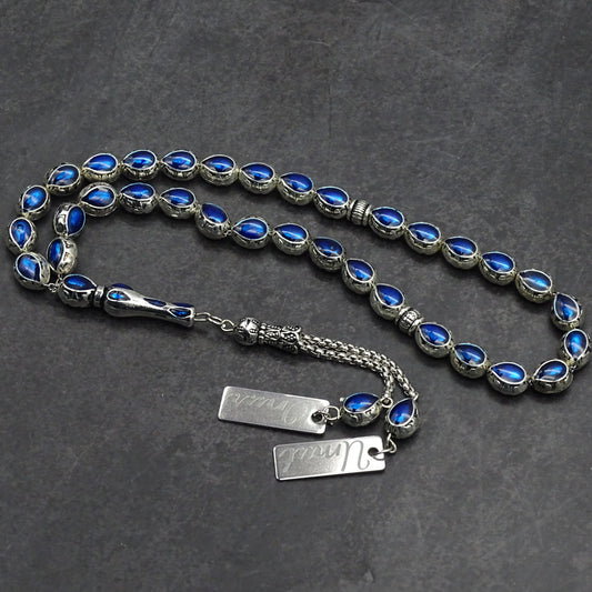 Personalisierte Gebetskette (Tesbih)  – Zamak-Guss