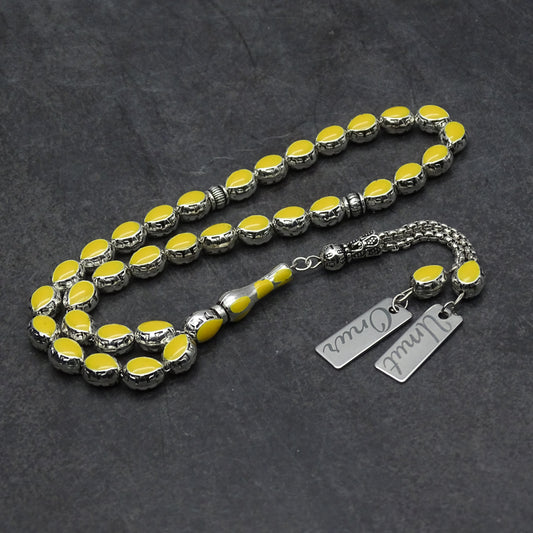 Personalisierte Gebetskette (Tesbih)  – Zamak-Guss