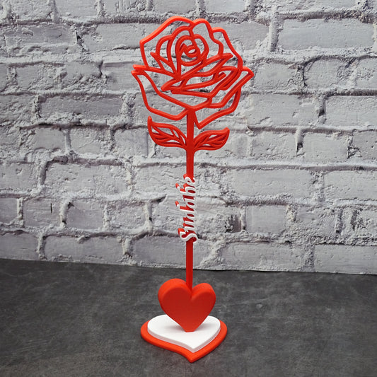 Personalisierte Rose mit Namen – Dekorative Geschenkidee