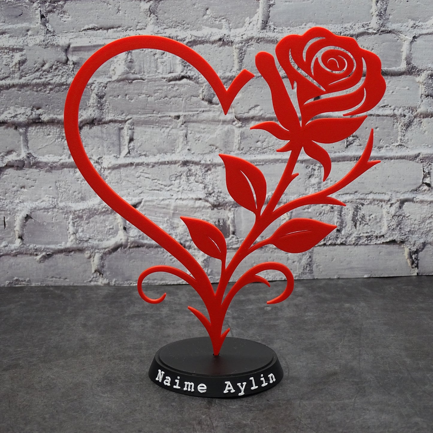 Personalisierte Rose mit Namen – Dekorative Geschenkidee