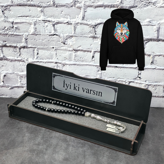 Personalisiert Tesbih Set mit Sweatshirt