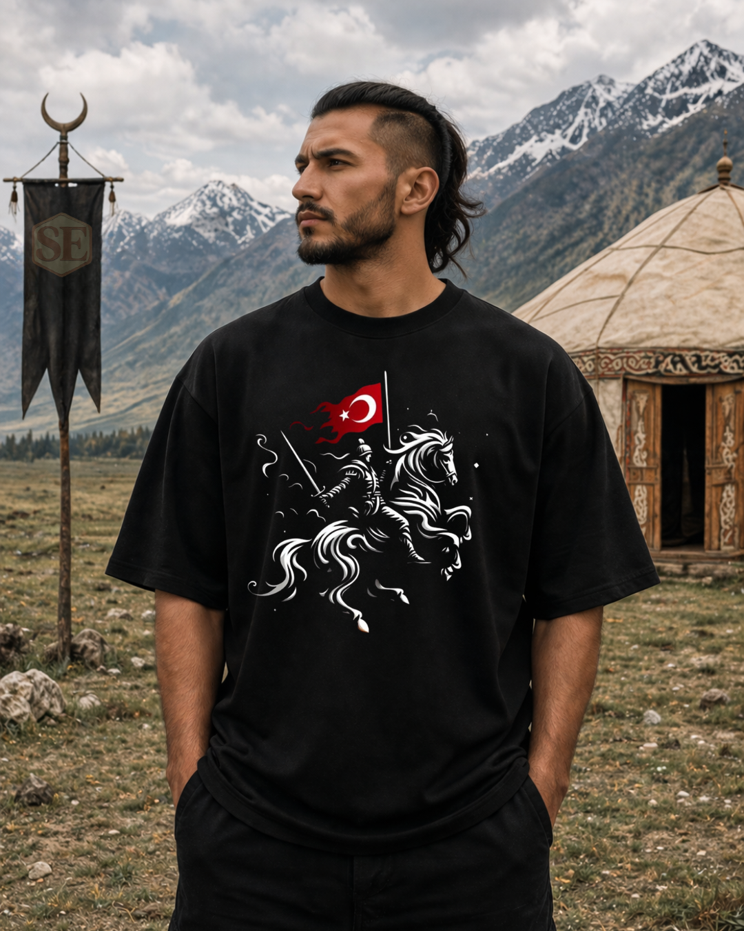 Oversized T-Shirt - Türk Atli Asker
