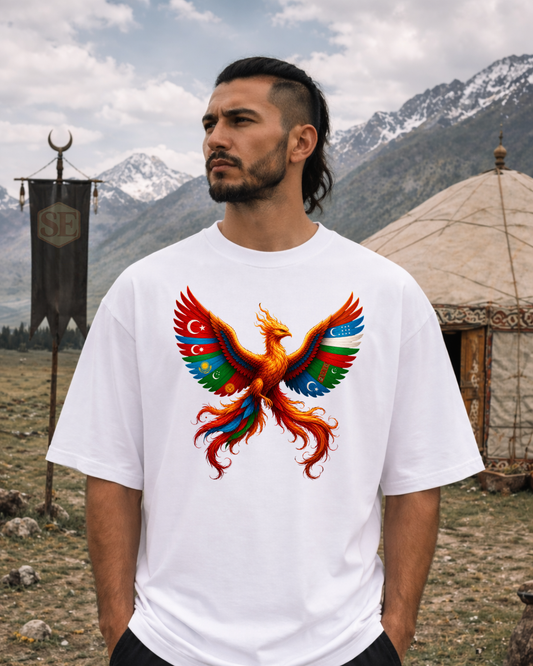 Oversized T-Shirt - Türk Devletleri Anka Kusu