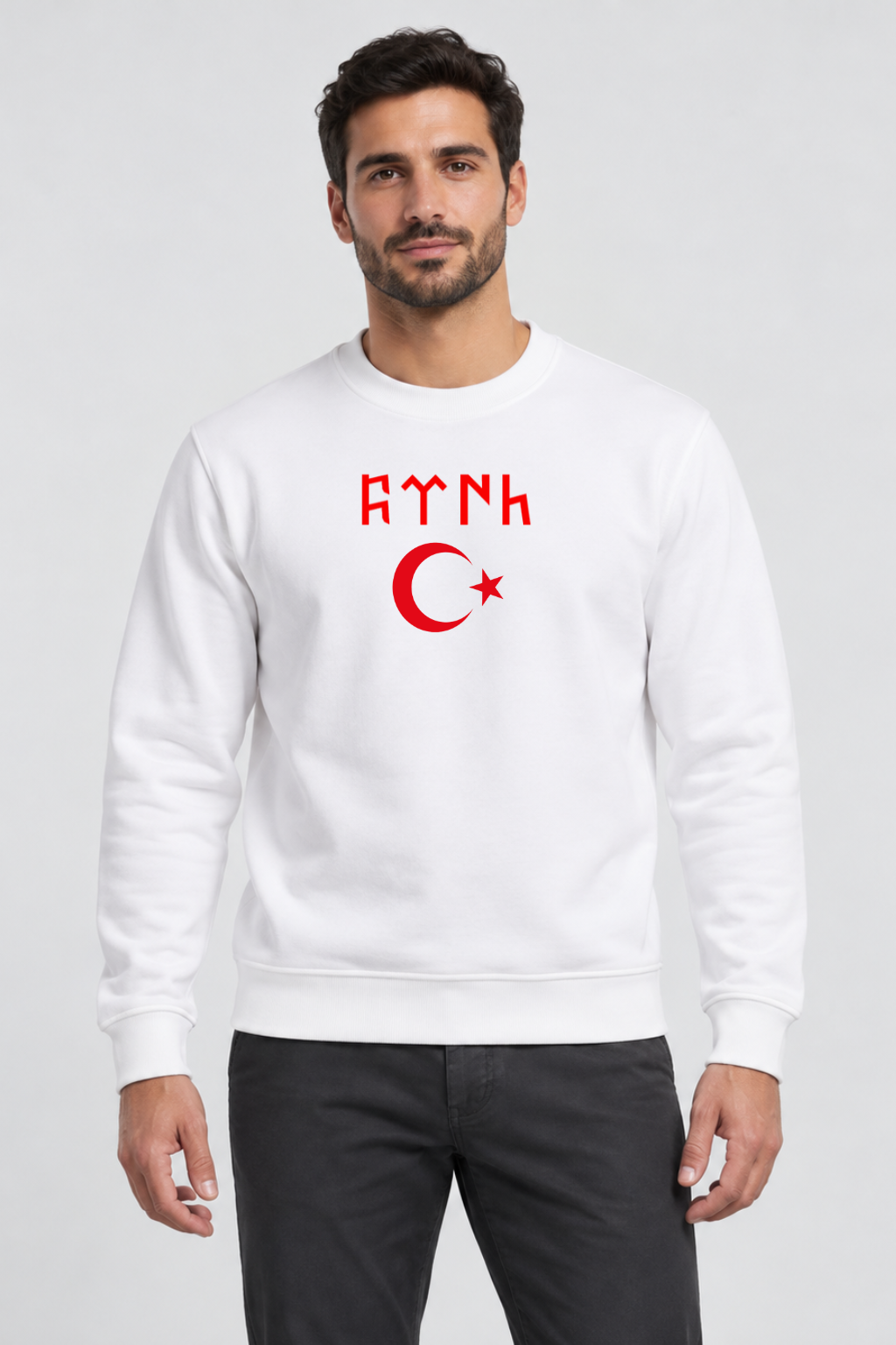 Sweatshirt Weiss TÜRK AY YILDIZ