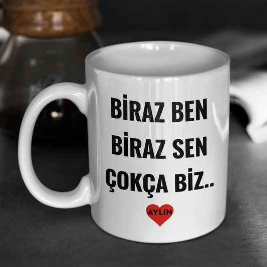 İstenilen isimle kişiye özel seramik kupa