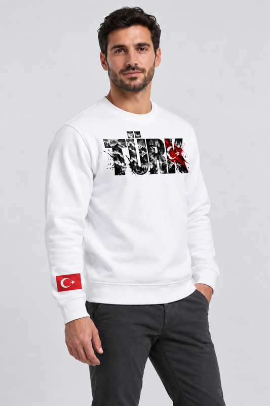Sweatshirt Weiss TÜRK BOZKURT