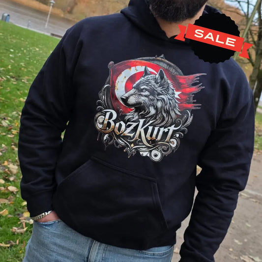 Hoodie Schwarz - BOZKURT