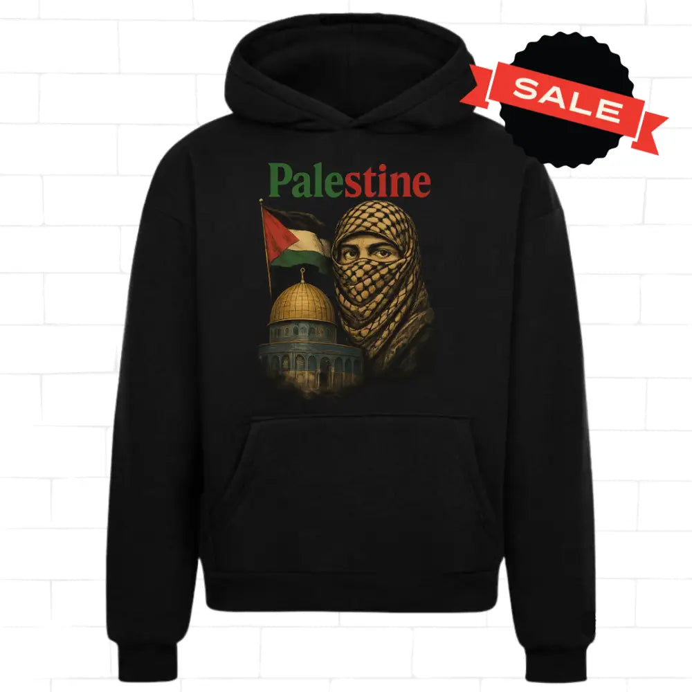 Hoodie Schwarz - Palestine Filistin