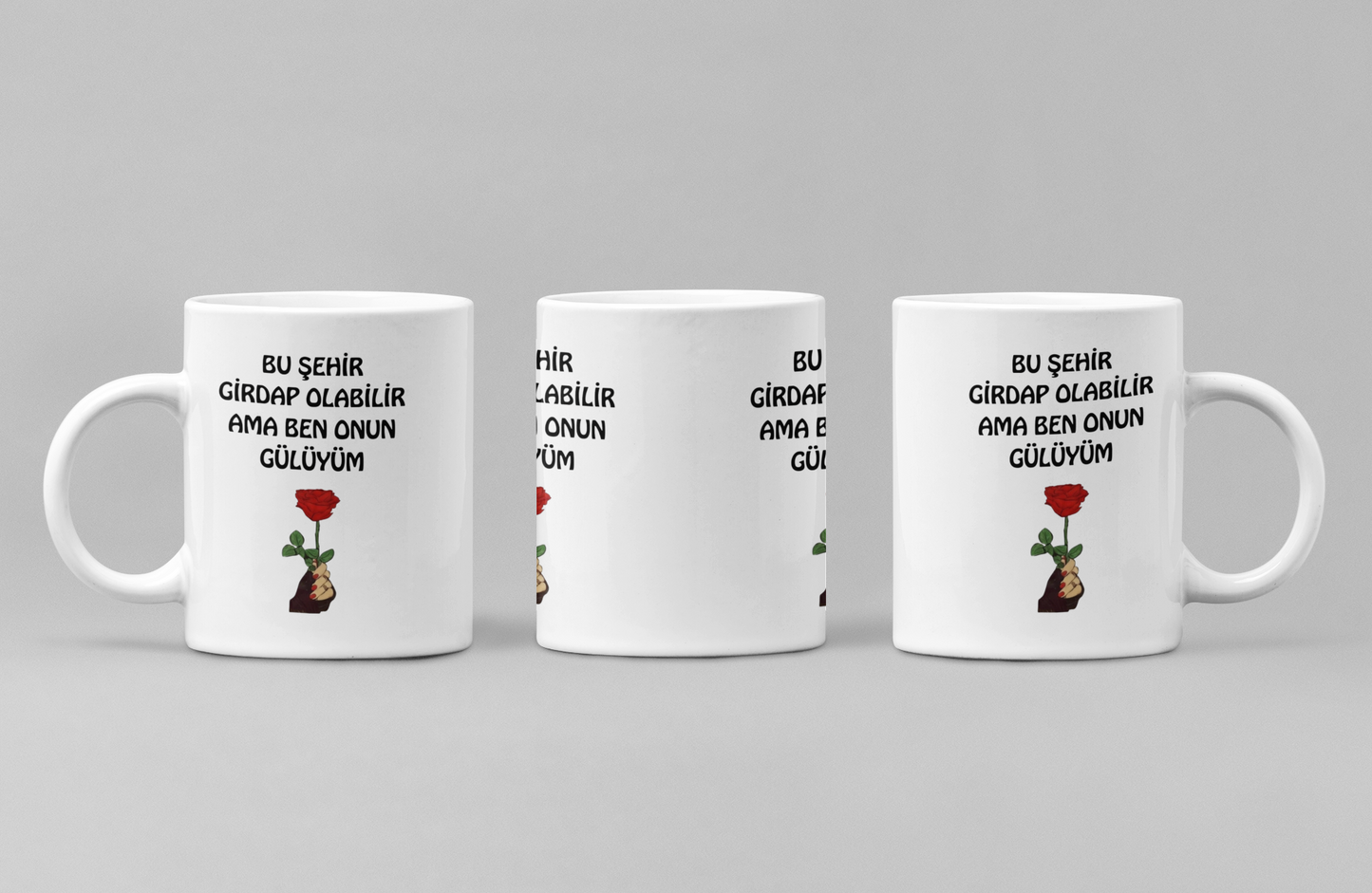 İstenilen isimle kişiye özel seramik kupa