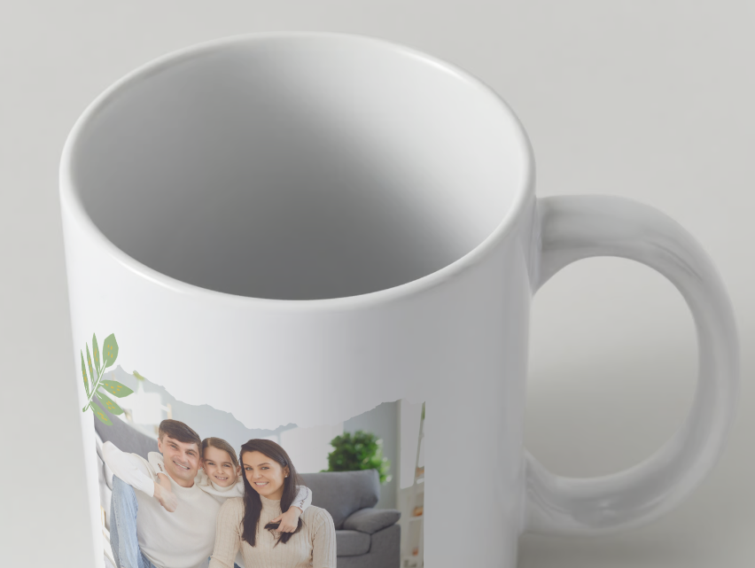 İstenilen isim ve fotoğrafla kişiye özel seramik kupa