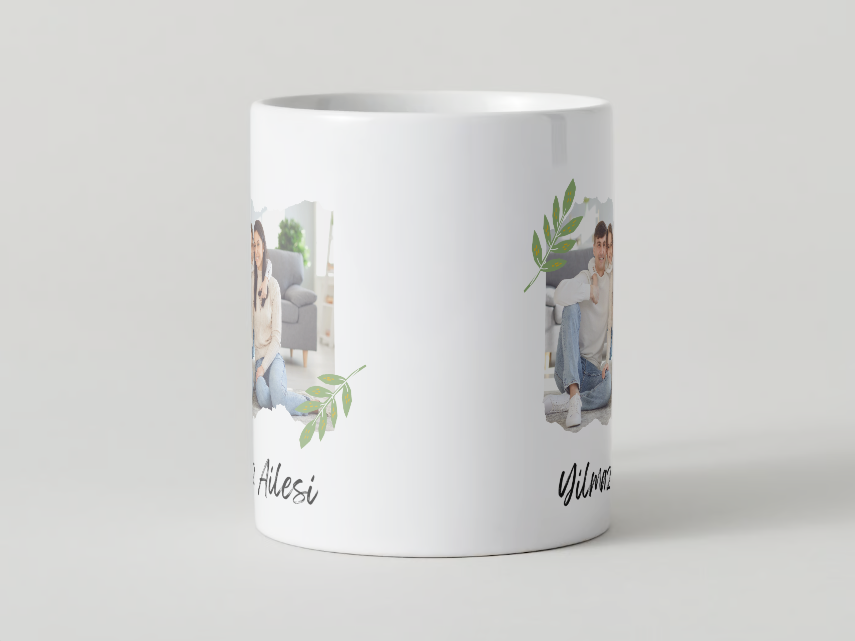 İstenilen isim ve fotoğrafla kişiye özel seramik kupa