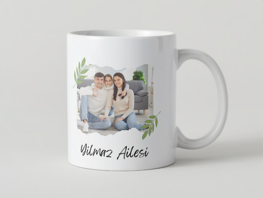 İstenilen isim ve fotoğrafla kişiye özel seramik kupa