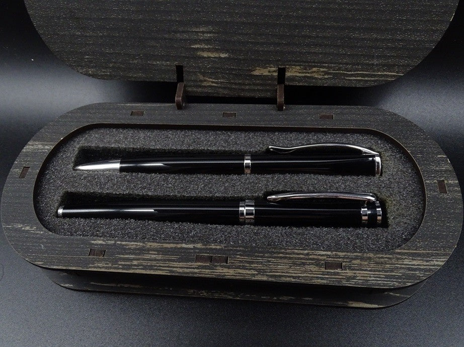 Kugelschreiber Set mit Holz Box