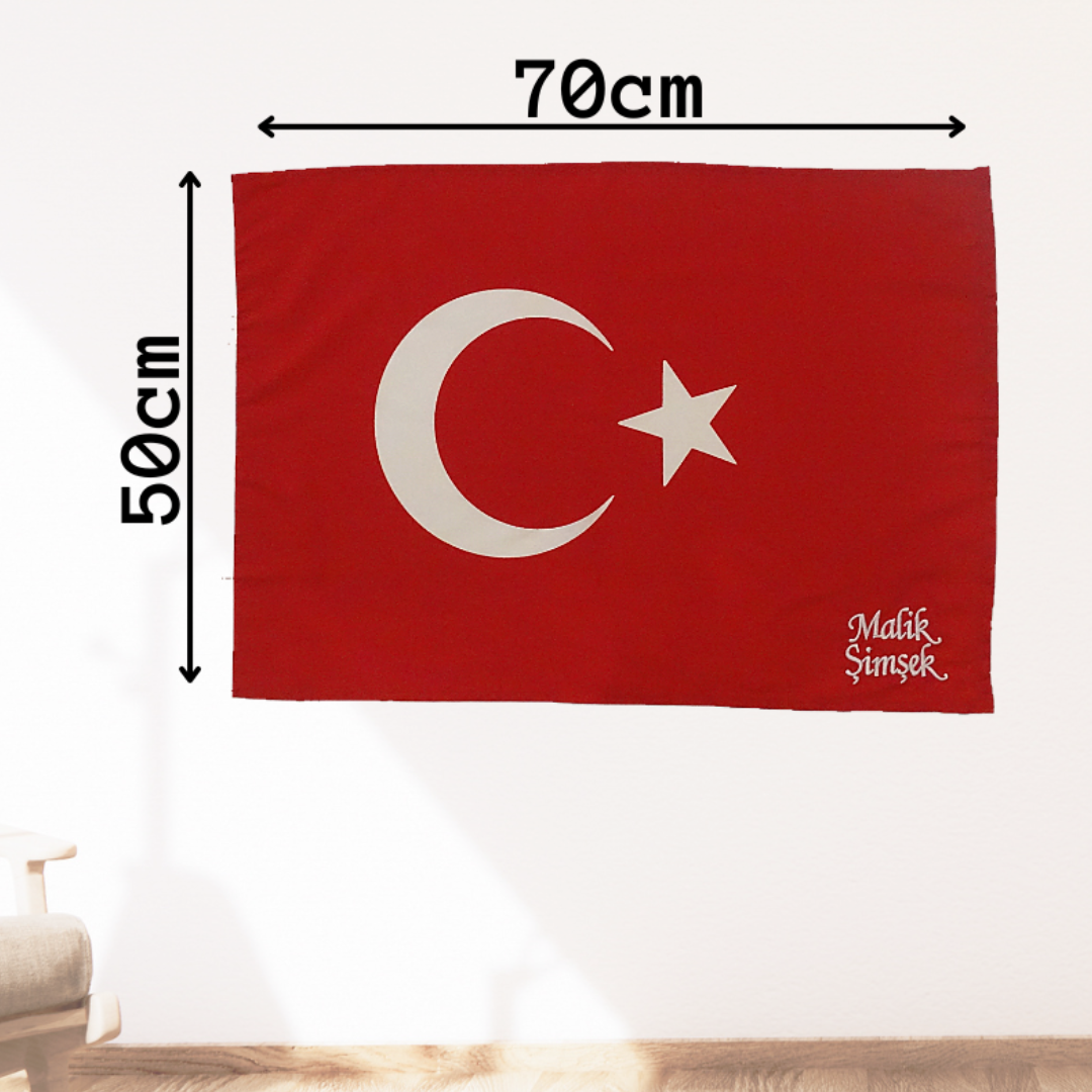 Gravur Tesbih Gebetskette mit Türkische Flagge Türk Bayrak gestrickt